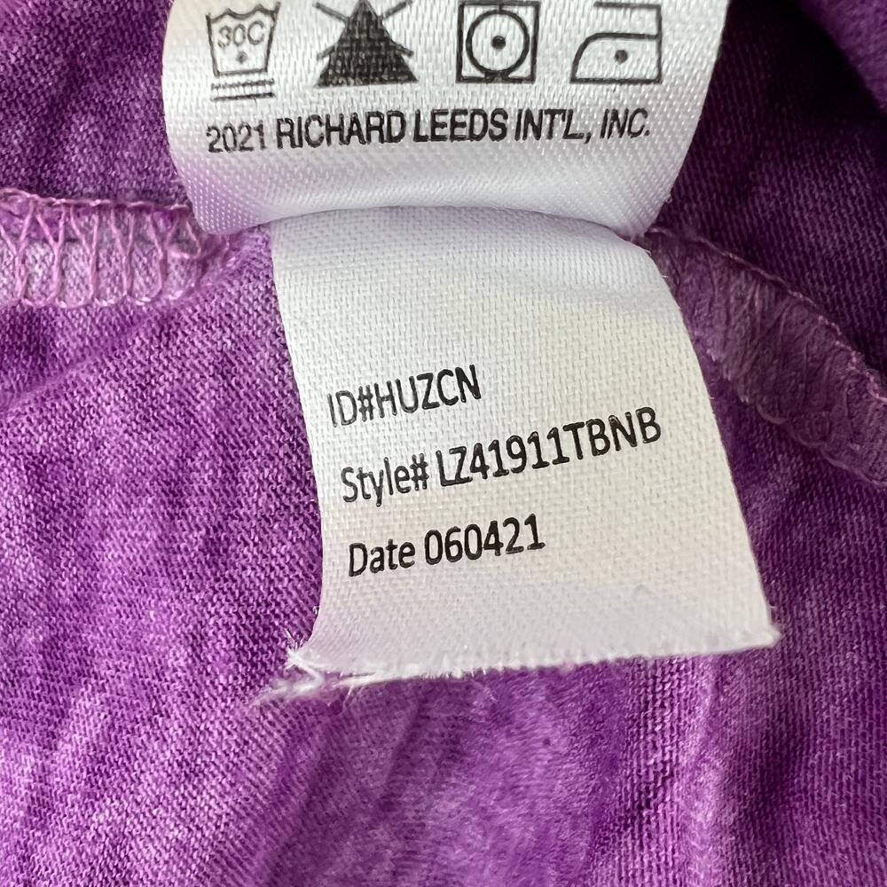 DISNEY Tim Burton Nightmare Before Christmas Purple Graphic Tee Sleep Shirt XL - Picture 8 of 8